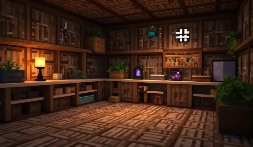Crafting Room Minecraft Building Guide for Beginners